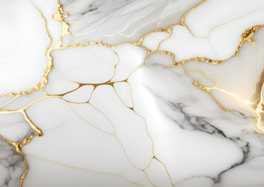 marble effect finish detail on large format slab