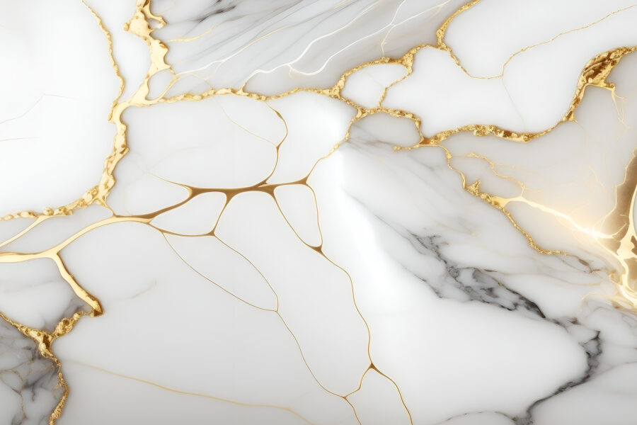marble effect finish detail on large format slab