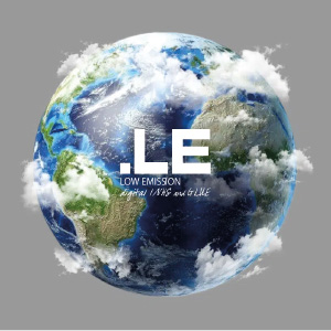 Logo of Low Emission Digital Glue above the aerial photo of the earth
 