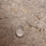 Drop of glue on ceramic